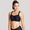 Panache sport bh met beugel, voorgevormd 'Zwart'.