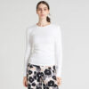 NANSO Siro rib shirt met lange mouwen 'Wit'