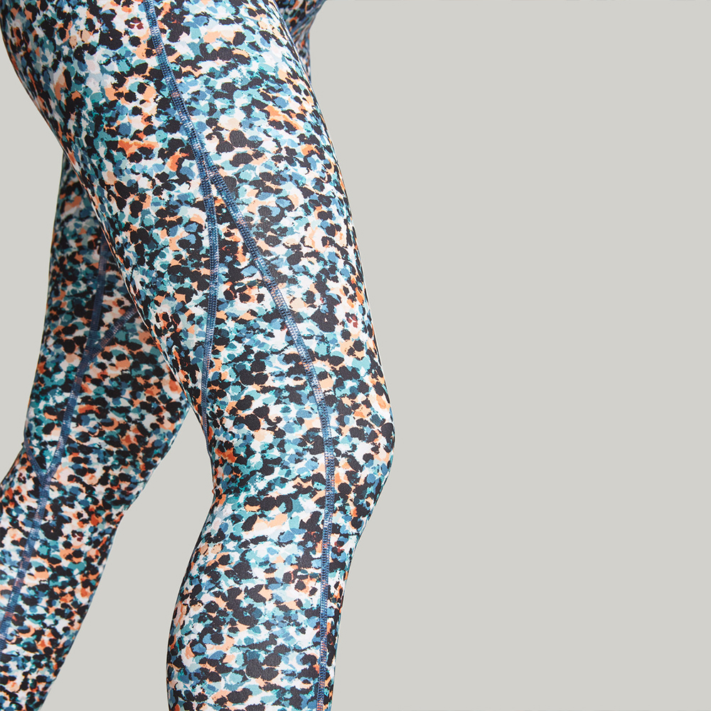 Panache sportlegging, high waist 'Animal Abstract'